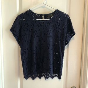 Cynthia Steffe Eyelet Lace Top